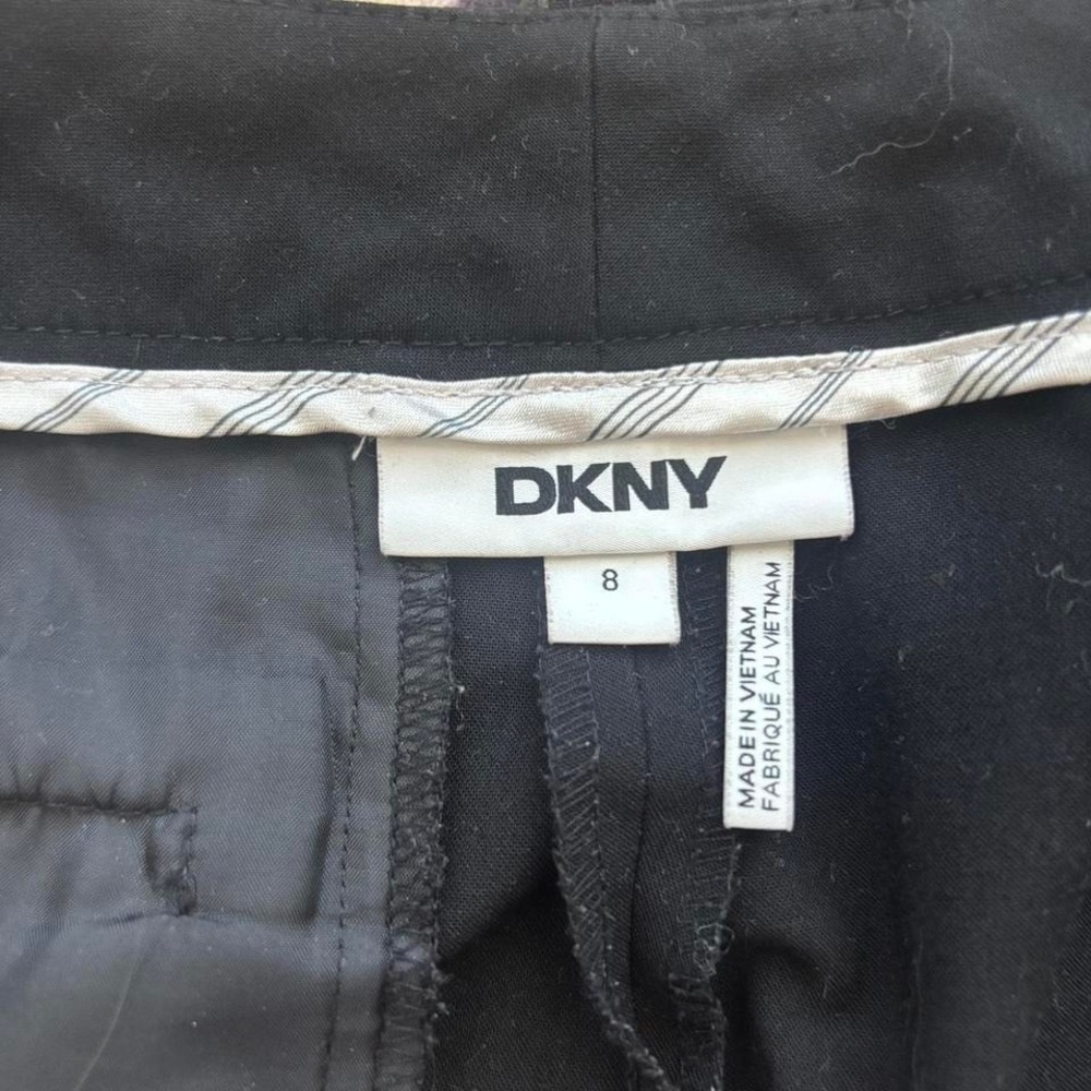 DKNY black straight leg dress pants - Picture 3 of 6